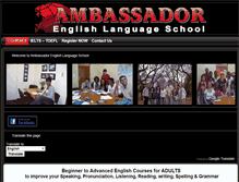 Tablet Screenshot of amenglishschool.co.za